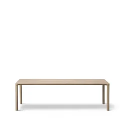 Mesa de centro Piloti 6715, Roble enjabonado - altura 41 cm