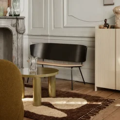 Mesa de centro Post, Oak smoked, large, stars