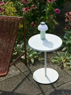 Mesa de centro Pyro Ø45 cm, Eggshell-cream white