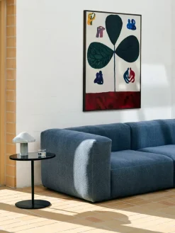 Mesa de centro Pyro Ø45 cm, Negro-negro