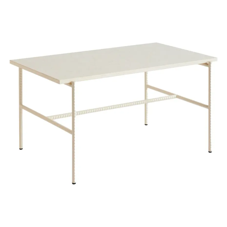 Mesa de centro Rebar 80x49x40,5 cm, Beige marble-alabaster