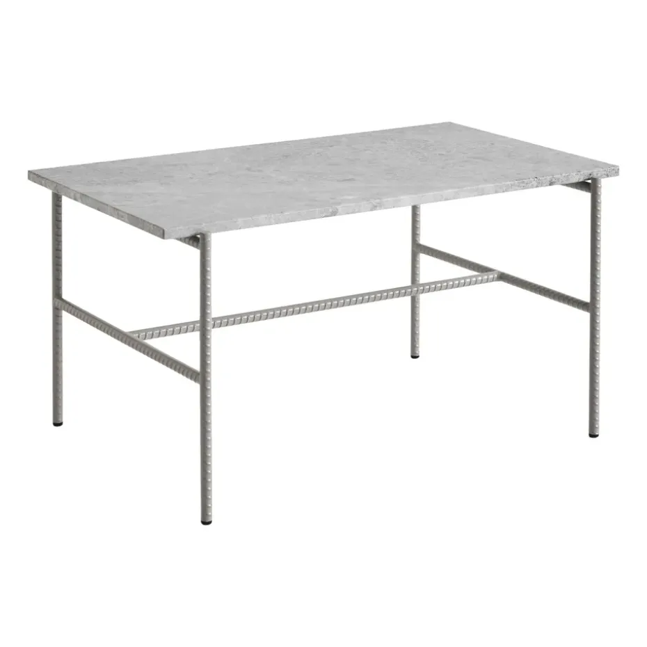 Mesa de centro Rebar 80x49x40,5 cm, Grey marble-fossil
