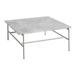 Mesa de centro Rebar 80x84x33 cm, Grey marble-fossil