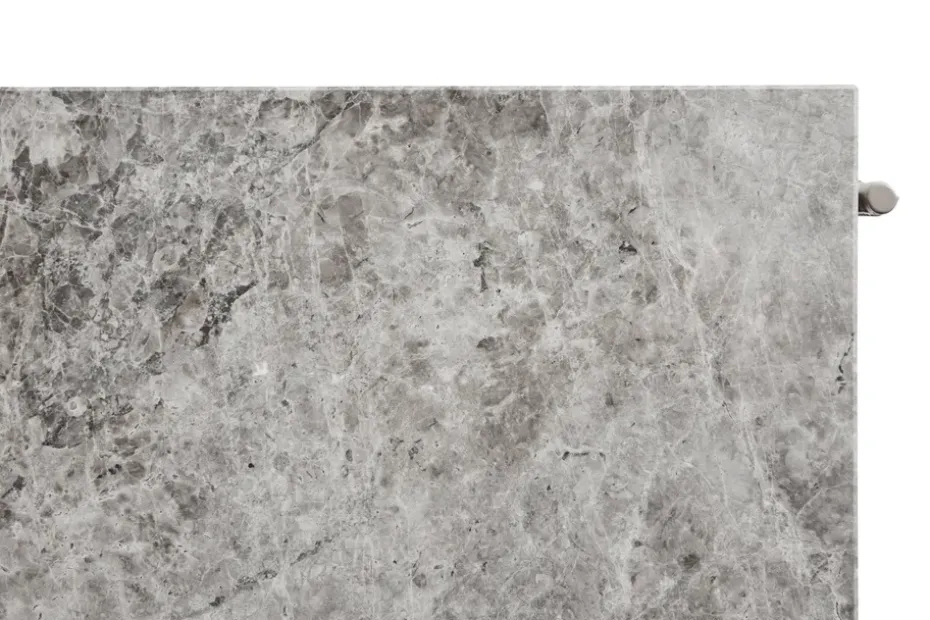 Mesa de centro Rebar 80x84x33 cm, Grey marble-fossil