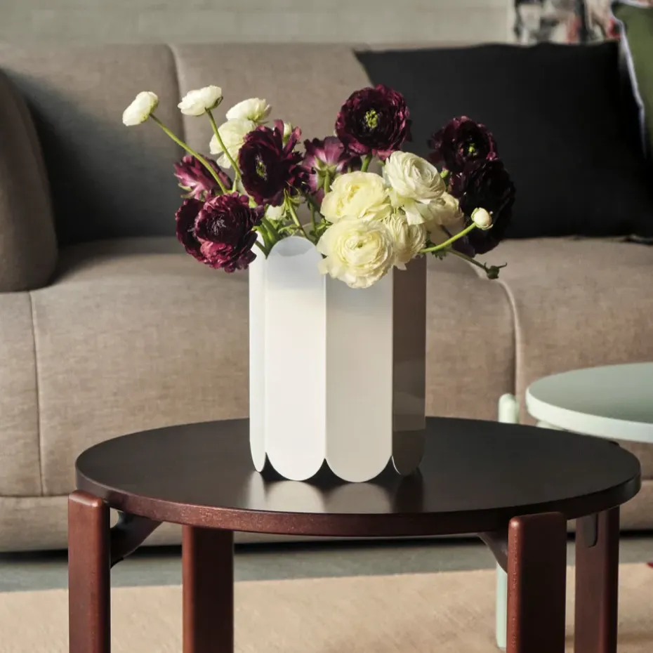 Mesa de centro Rey Ø66,5x32 cm, azul pizarra