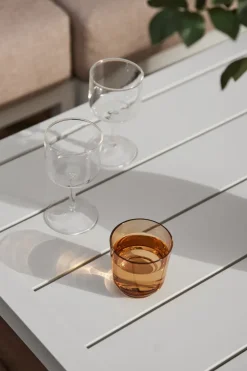 Mesa de centro Santander 78x78x40 cm, Aluminio blanco