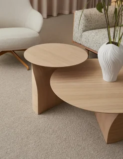 Mesa de centro Savoa H45 cm, roble aceitado