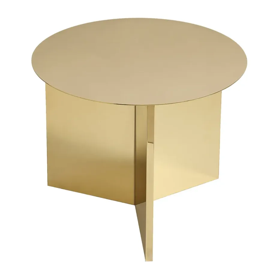 Mesa de centro Slit Ø45 cm, Brass