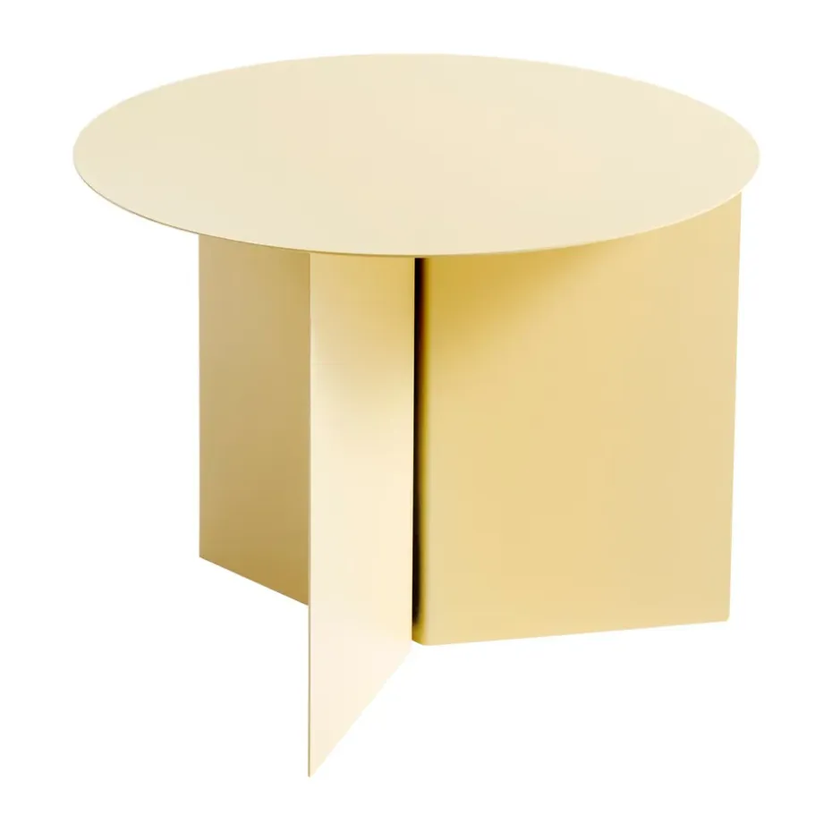 Mesa de centro Slit Ø45 cm, Light yellow