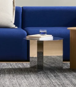 Mesa de centro Slit, Polished stainless steel