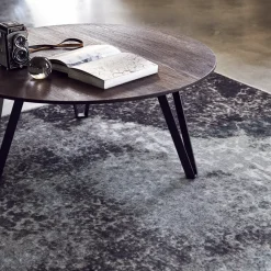 Mesa de centro Space Ø90 cm, roble ahumado