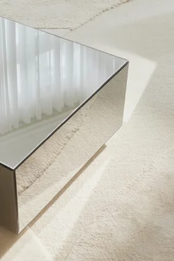 Mesa de centro Speculum de 60x120 cm, Negro