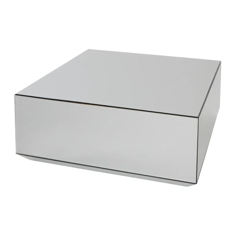 Mesa de centro Speculum de 80x80 cm, Negro