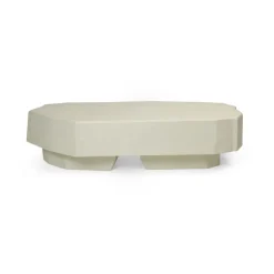 Mesa de centro Staffa de 163,5x82,4 cm, Ivory