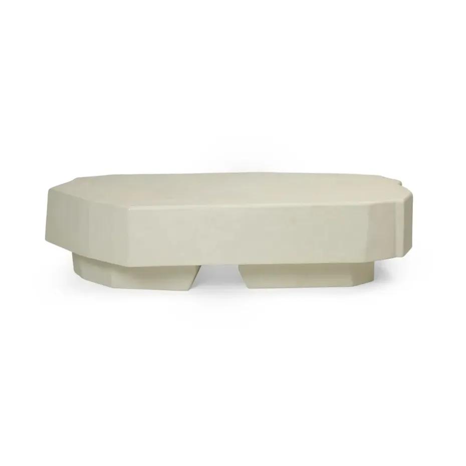 Mesa de centro Staffa de 163,5x82,4 cm, Ivory