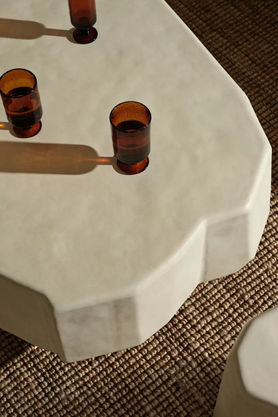 Mesa de centro Staffa de 163,5x82,4 cm, Ivory