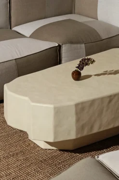 Mesa de centro Staffa de 163,5x82,4 cm, Ivory