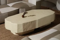 Mesa de centro Staffa de 163,5x82,4 cm, Ivory