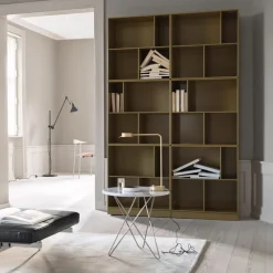 Mesa de centro Tall Mini O Table, mármol verde, acero inoxidable