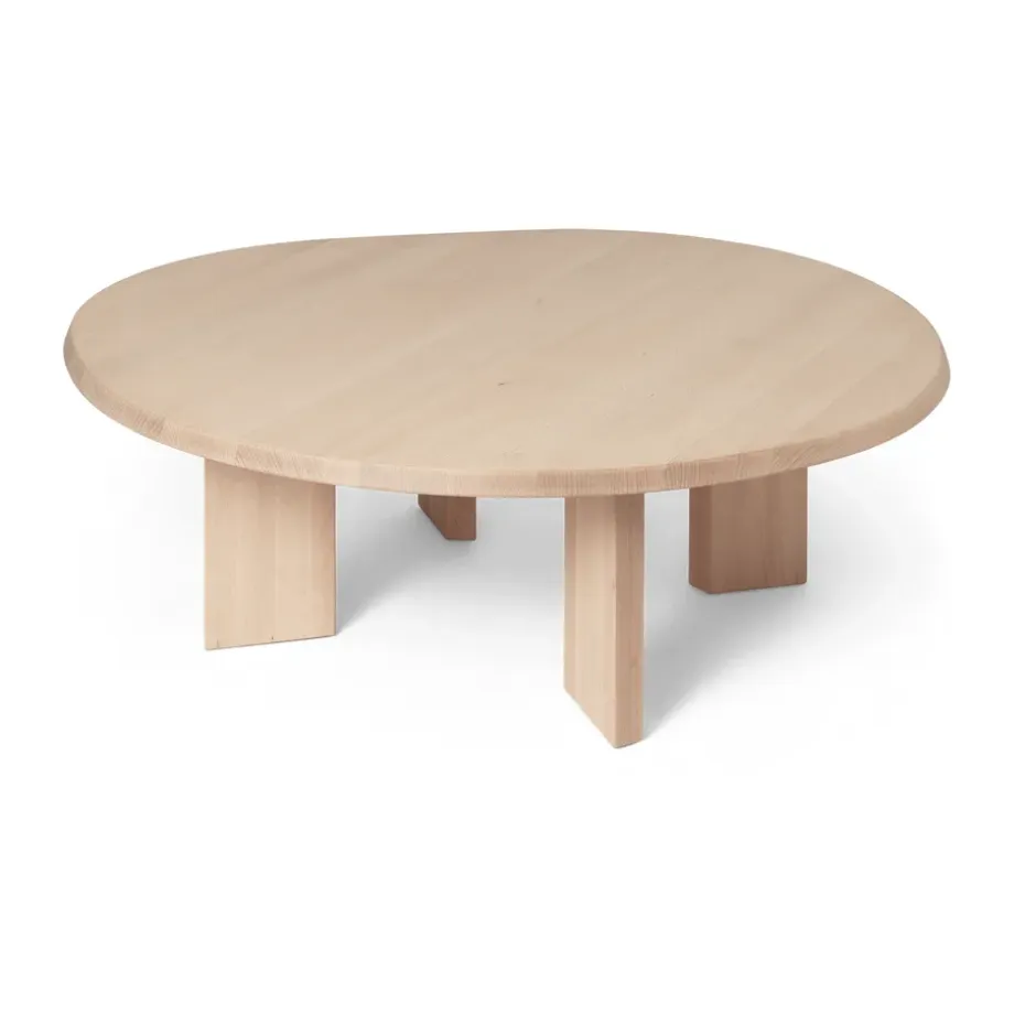 Mesa de centro Tarn 107,6x108,1 cm, White oiled beech