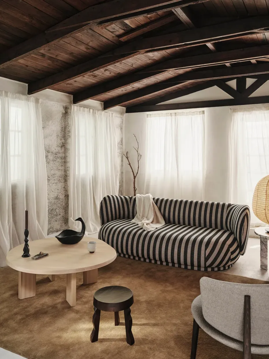 Mesa de centro Tarn 107,6x108,1 cm, White oiled beech