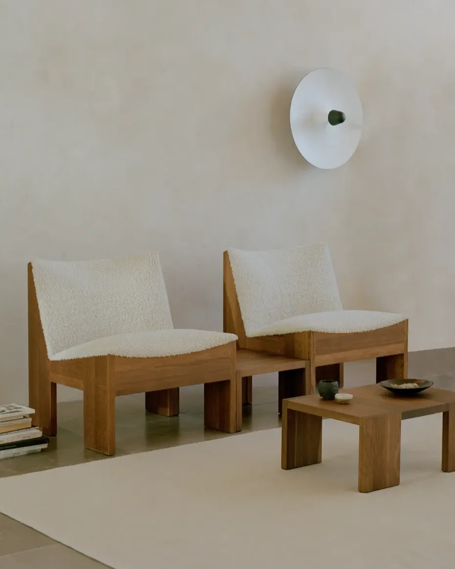 Mesa de centro Tennon, Roble ahumado, 61×43 cm