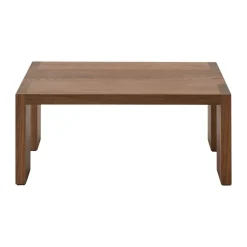 Mesa de centro Tennon, Roble ahumado, 61×61 cm