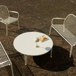 Mesa de centro Thorvald SC109 , Ivory, Ø115 cm