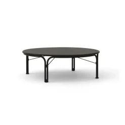 Mesa de centro Thorvald SC109 , Warm black, Ø115 cm