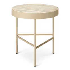 Mesa de centro Travertine Ø40 cm, Cashmere