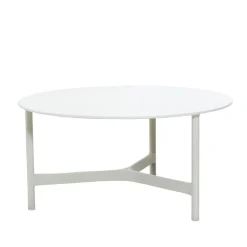 Mesa de centro Twist large Ø90 cm, White-white