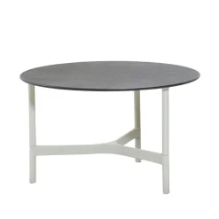 Mesa de centro Twist medium Ø70 cm, Fossil black-white