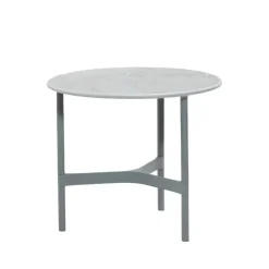 Mesa de centro Twist small Ø45 cm, Fossil grey-light grey
