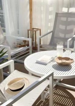 Mesa de centro Vevi, Blanco