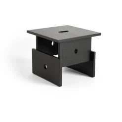 Mesa de centro Wood Box, Roble lacado negro