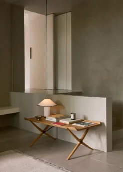 Mesa de centro X HM13 61x120 cm, Lacquered oak-walnut inserts