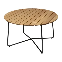 Mesa de comedor 9A, Roble aceitado-negro, Ø120 cm