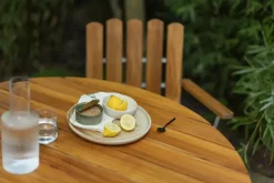 Mesa de comedor 9A, Teak Ø100 cm