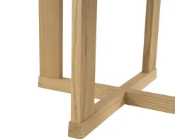 Mesa de comedor Arv ⌀130 cm, Roble blanqueado con acabado mate