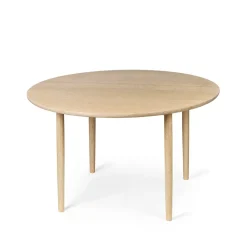 Mesa de comedor Arvr Ø120 cm, Roble encerado