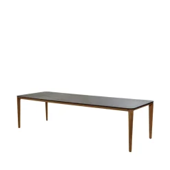 Mesa de comedor Aspect, Fossil black-teak 280 cm