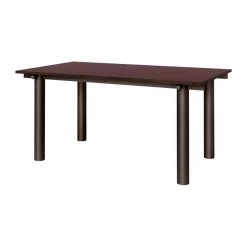 Mesa de comedor Atura, Dark chocolate-burgundy, 90x160 cm