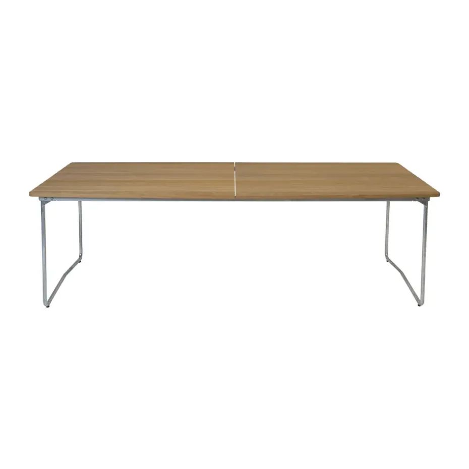 Mesa de comedor B31, Roble aceitado-patas galvanizadas