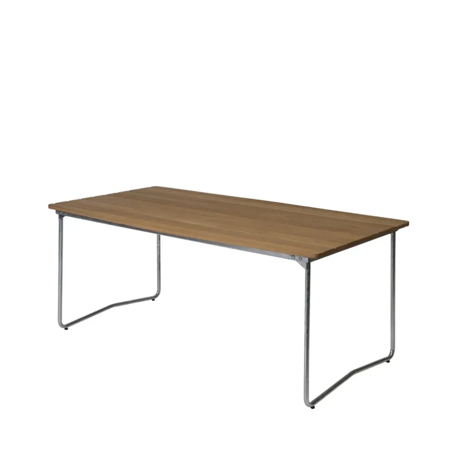 Mesa de comedor B31, Roble aceitado - estructura galvanizada en caliente