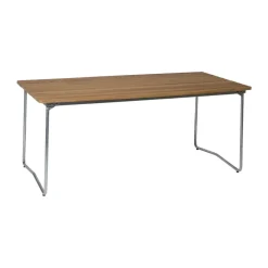 Mesa de comedor B31, Teca-estructura galvanizada en caliente