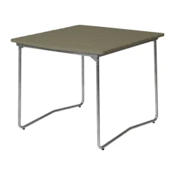 Mesa de comedor B31, Verde claro roble-galvanizada en caliente