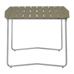 Mesa de comedor B31, Verde claro roble-galvanizada en caliente