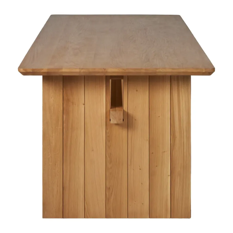 Mesa de comedor Berghem 90x220 cm, Laqurered oak