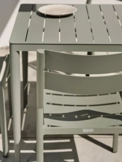 Mesa de comedor Bigby, Dusty green, 195x90 cm