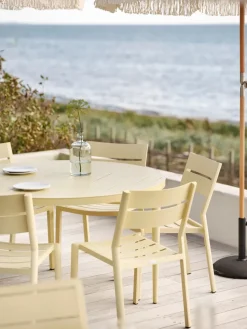 Mesa de comedor Bigby, Lemon, Ø100 cm